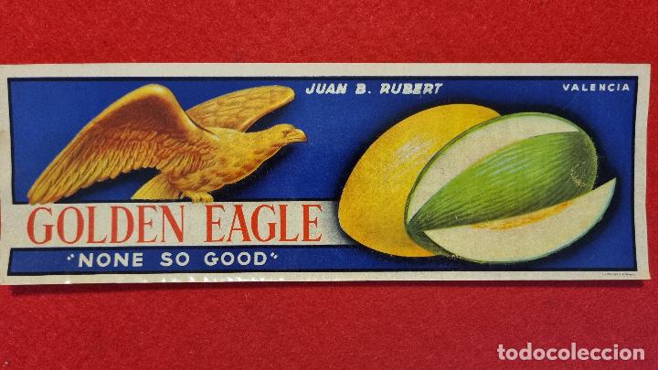 Sammeln von Plakaten: CARTEL ITO ETIQUETA PUBLICIDAD MELONES GOLDEN EAGLE JUAN RUBERT VALENCIA ORIGINAL K9