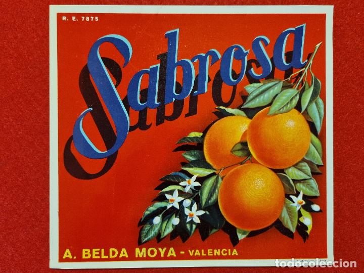 Collectionnisme d'affiches: CARTEL ITO ETIQUETA NARANJAS SABROSA A BELDA MOYA VALENCIA ORIGINAL K10
