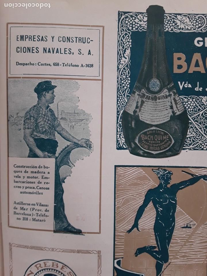 Poster collecting: EMPRESAS Y CONSTRUCCIONES NAVALES S.A VILASAR DE MAR CONSTRUCCION BUQUES MADERA HOJA PUBLICIDAD 1920