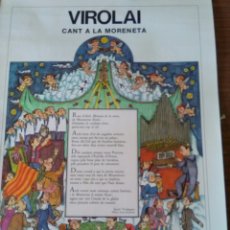 Coleccionismo de carteles: POSTER ; VIROLAI .CANT A LA MORENETA (38X53). Lote 269480683