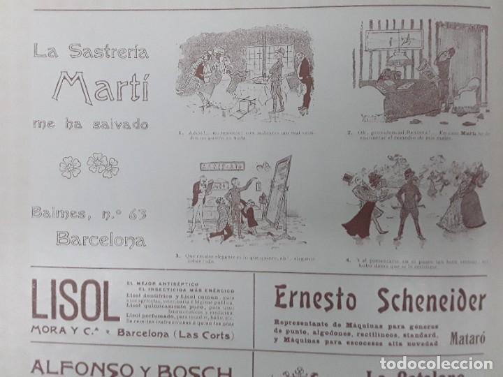 Collezionismo di affissi: SASTRERIA MARTI BARCELONA LA SASTRERIA MARTI ME HA SALVADO HOJA A&Ntilde;O 1903