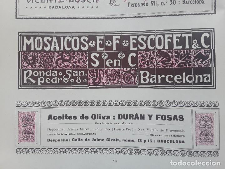 Colecionismo de cartazes: ACEITES DE OLIVA DURAN Y FOSAS BARCELONA HOJA A&Ntilde;O 1909