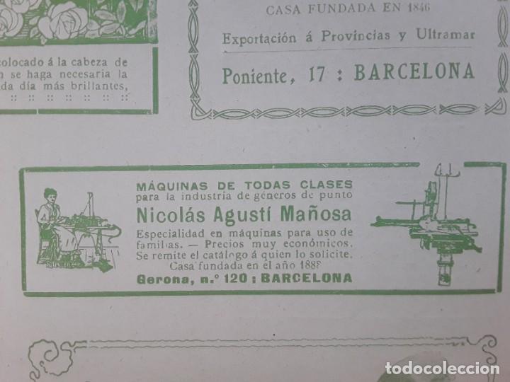 Colecionismo de cartazes: MAQUINAS PARA LA INDUSTRIA DE GENEROS DE PUNTO NICOLAS AGUSTI MA&Ntilde;OSA BARCELONA A&Ntilde;O 1909