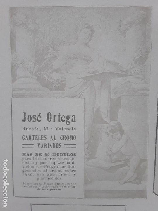 Collectionnisme d'affiches: JOSE ORTEGA CARTELES AL CROMO MAS DE 60 MODELOS HOJA A&Ntilde;O 1909