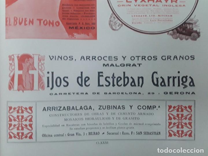 Colecionismo de cartazes: ARRIZABALAGA ZUBINAS Y C&ordf; CONSTRUCTORES OBRAS MOSAICOS HIDRAULICOS BILBAO HOJA PUBLICIDAD 1909