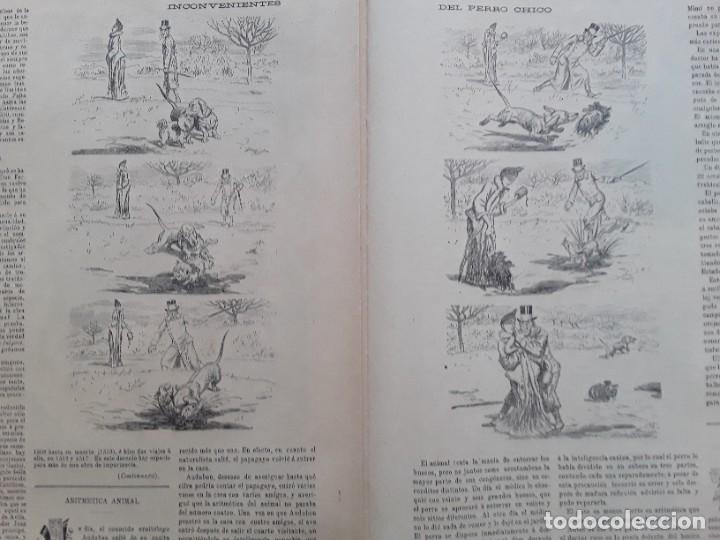 Collectionnisme d'affiches: INCONVENIENTES DEL PERRO CHICO VI&Ntilde;ETA HUMORISTICA AUCA A&Ntilde;O 1891
