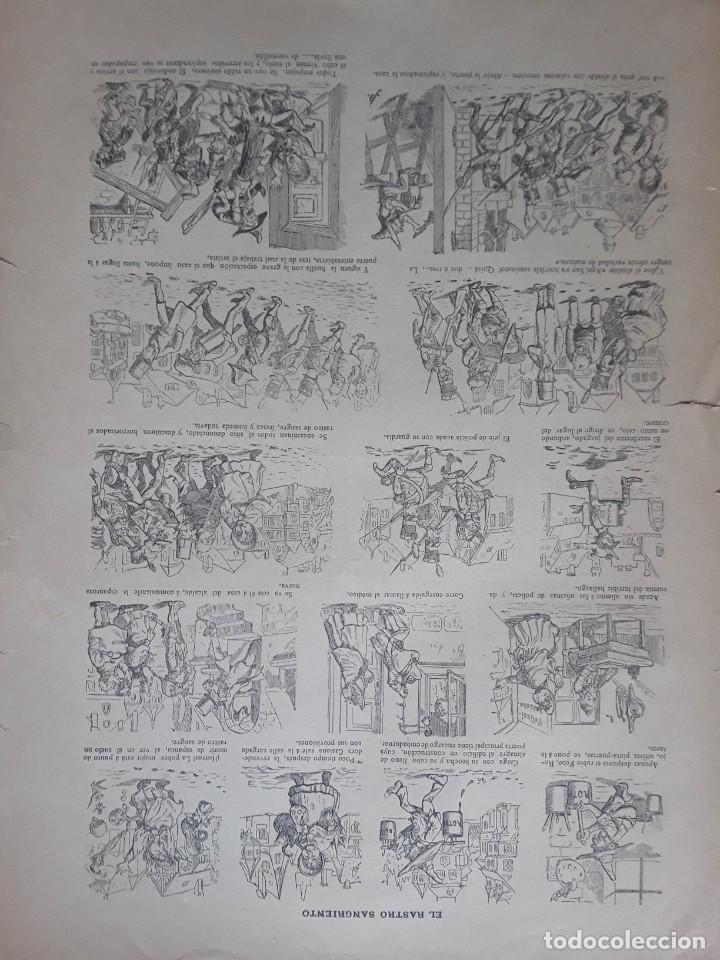 Poster collecting: EL RASTRO SANGRIENTO VI&Ntilde;ETA HUMORISTICA AUCA HOJA A&Ntilde;O 1891
