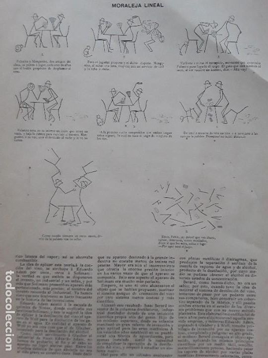 Coleccionismo de carteles: MORALEJA LINEAL VI&Ntilde;ETA HUMORISTICA AUCA HOJA A&Ntilde;O 1891