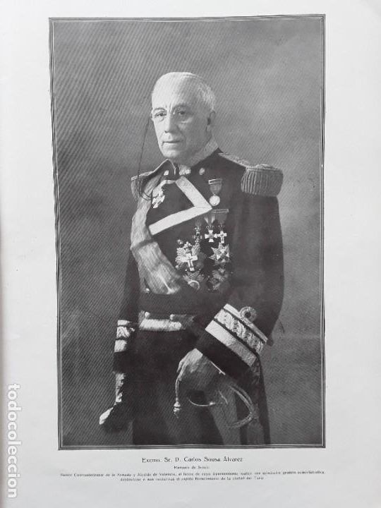 Poster collecting: CARLOS SOUSA ALVAREZ MARQUES DE SOTELO ALCALDE VALENCIA CONTRAALMIRANTE ARMADA HOJA A&Ntilde;O 1920-1930