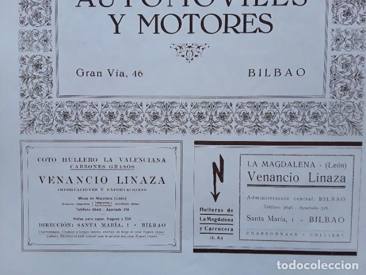 Collectionnisme d'affiches: VENACIO LIZANA COTO HULLERO LA VALENCIANA MINAS EN MATALLANA LEON LA MAGDALENA BILBAO HOJA 1920-1930