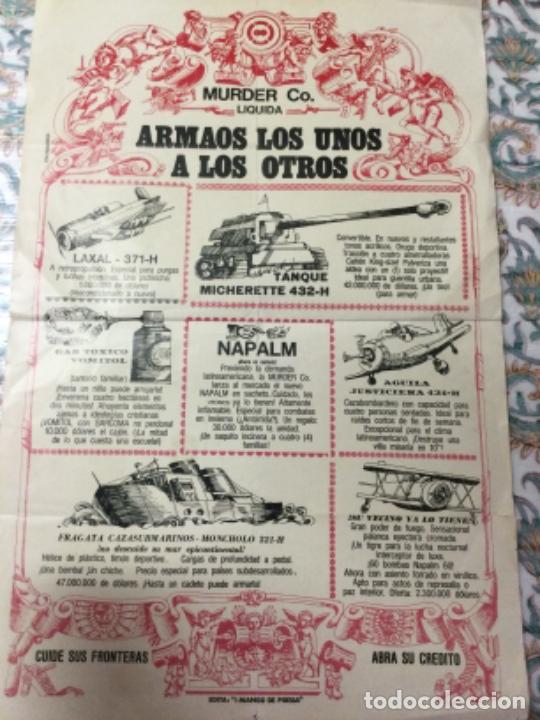 Coleccionismo de carteles: Murder Co. liquida Armaos los unos a los otros. 42,5 x 28 cm.