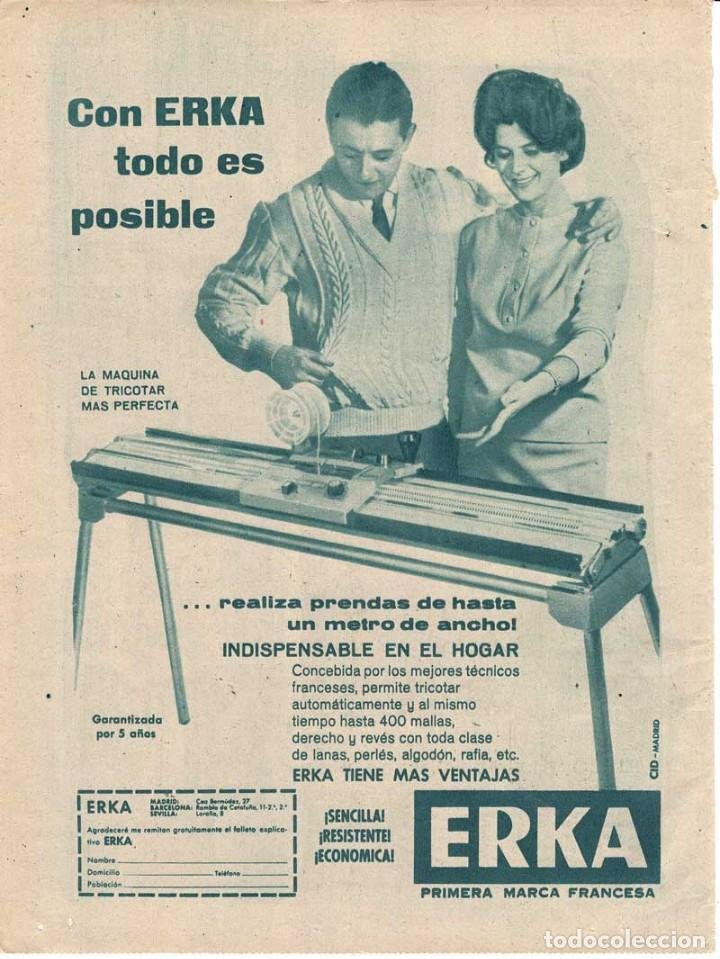 Hoja Publicidad máquina de tricotar Erka