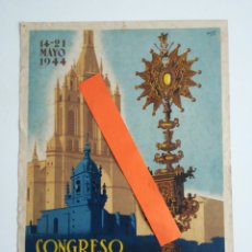 Coleccionismo de carteles: CARTEL DEL CONGRESO EUCARISTICO DE VIZCAYA 1944. NICOLÁS MARTÍNEZ ORTIZ.. Lote 288691223