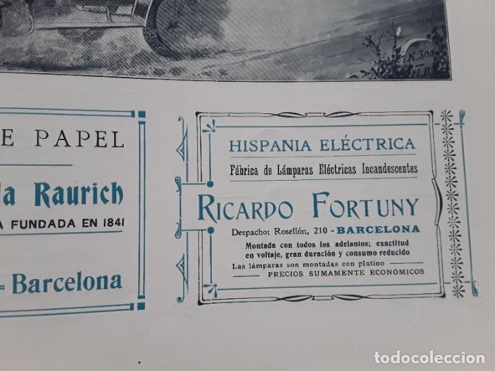 Collezionismo di affissi: FABRICA DE LAMPARAS ELECTRICAS INCANDESCENTES RICARDO FORTUNY BARCELONA HOJA A&Ntilde;O 1906