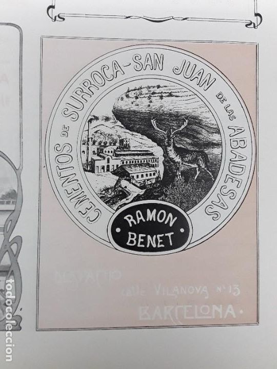Colecionismo de cartazes: CEMENTOS SURROCA SAN JUAN DE LAS ABADESAS GERONA HOJA A&Ntilde;O 1907