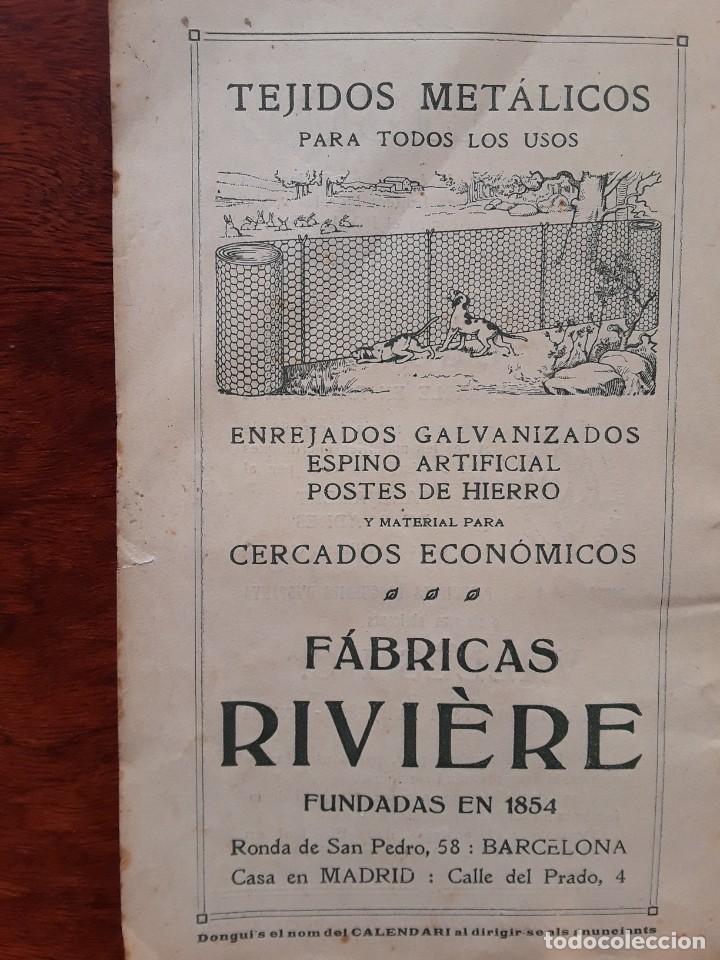 Coleccionismo de carteles: FABRICAS RIVIERE TEJIDOS METALICOS PARA TODOS LOS USOS BARCELONA HOJA A&Ntilde;O 1918