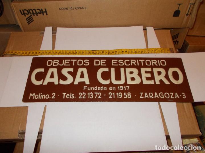 Coleccionismo de carteles: CARTEL DE,CARTON DURO, &iexcl;&iexcl; CASA CUBERO &iexcl;&iexcl;OBJETOS DE ESCRITORIO ZARAGOZA ,UNICO EN TC