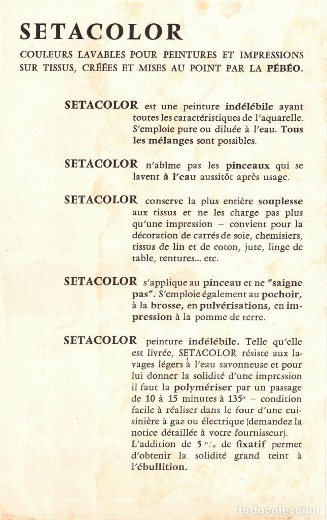 Coleccionismo de carteles: LA P&Eacute;B&Eacute;O - SETACOLOR - Foto 2