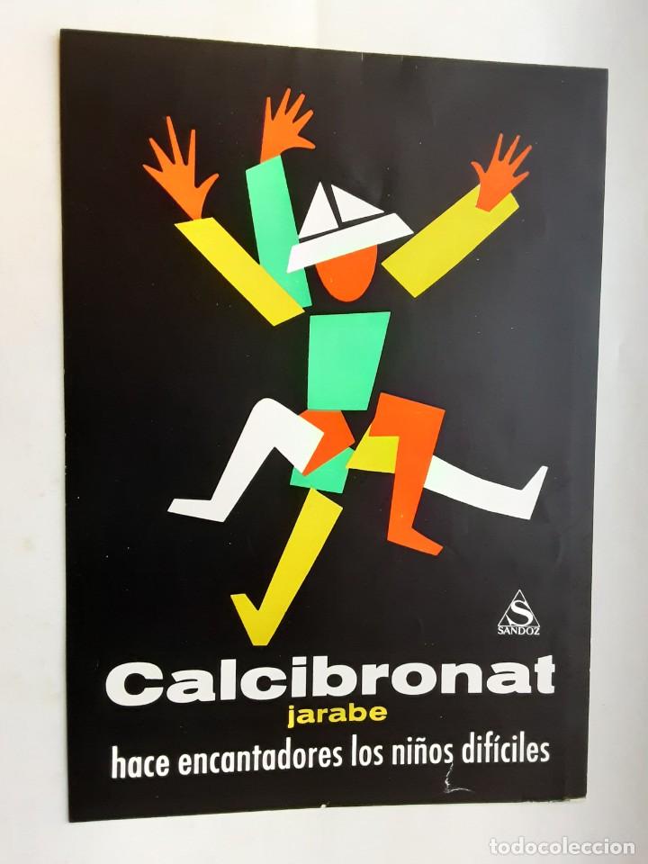 Poster collecting: Hoja publicitaria jarabe Calcibronat de Sandoz