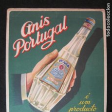 Coleccionismo de carteles: ANIS PORTUGAL-VICTORIA-LIT TEJO-CARTEL PUBLICIDAD-VER FOTOS-(V-23.173)