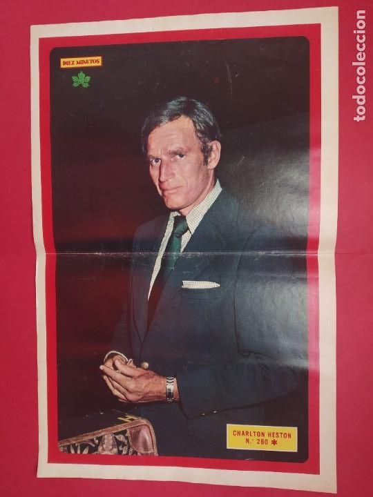 Coleccionismo de carteles: POSTER CHARLTON HESTON - N. 260 REVISTA D&Iacute;EZ MINUTOS