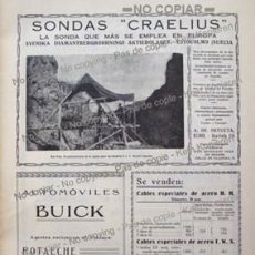 Coleccionismo de carteles: PPIOS. 1900-CARTEL-SONDA CVRAELIUS ESTOCOLMO-COCHE BUICK-HOUSTON CABLE ACERO-AMME GIESECKE & KONEGEN. Lote 209044941