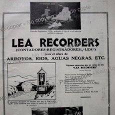 Coleccionismo de carteles: PPIOS. 1900-CARTEL-LEA RECORDÉRS CONTADORES UK-CADENA STOTZ STUTTGART-IBÉRICA EXPLOSIVOS MADRID MINA. Lote 309632353