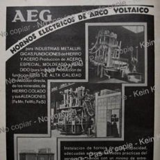Coleccionismo de carteles: PPIOS. 1900-CARTEL-AEG IBÉRICA ELECTRICIDAD HORNO ELÉCTRICO FUNDICION MADRID DÜSSELDORF-FABRICANTES. Lote 310384838