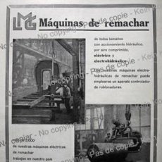 Coleccionismo de carteles: PPIOS. 1900-CARTEL-LMG LEIPZIG MÁQUINAS REMACHAR-ARAGONESA CEMENTO-ZUMAYA-KRUPP ALEMANIA TABLESTACAS. Lote 310464303