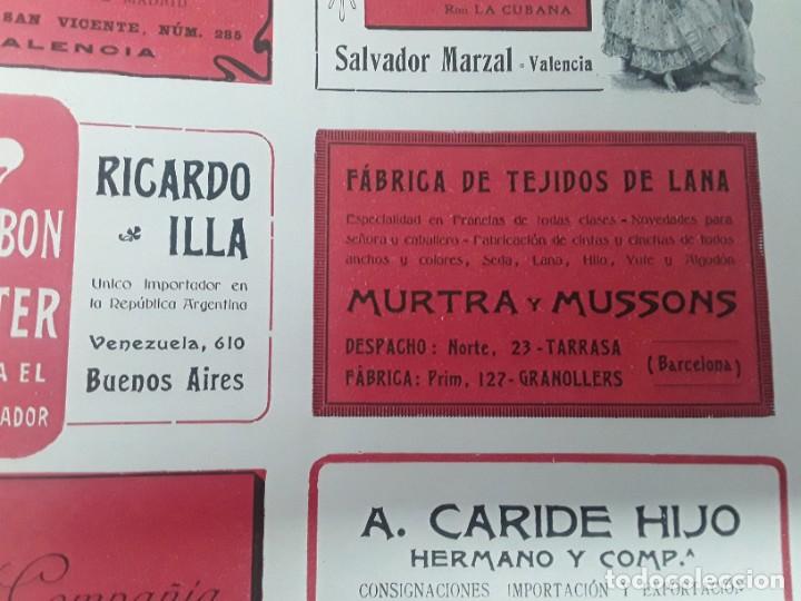 Coleccionismo de carteles: FABRICA DE TEJIDOS DE LANA MURTRA Y MUSSONS .GRANOLLERS ESPECIALIDAD FRANELAS HOJA A&Ntilde;O 1904