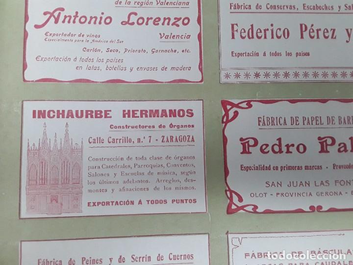 Coleccionismo de carteles: INCHAURBE HERMANOS CONSTRUCTORES DE ORGANOS ZARAGOZA HOJA A&Ntilde;O 1904