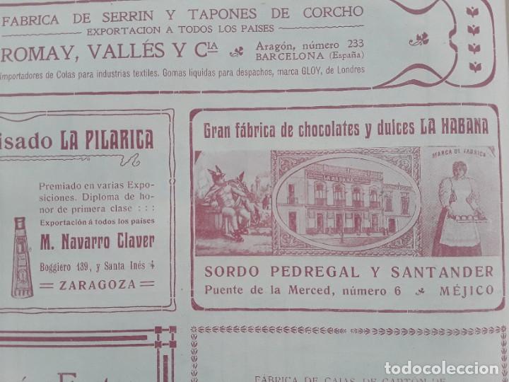 Collezionismo di affissi: GRAN FABRICA DE CHOCOLATES Y DULCES LA HABANA SORDO PEDREGAL Y SANTANDER MEJICO HOJA A&Ntilde;O 1906