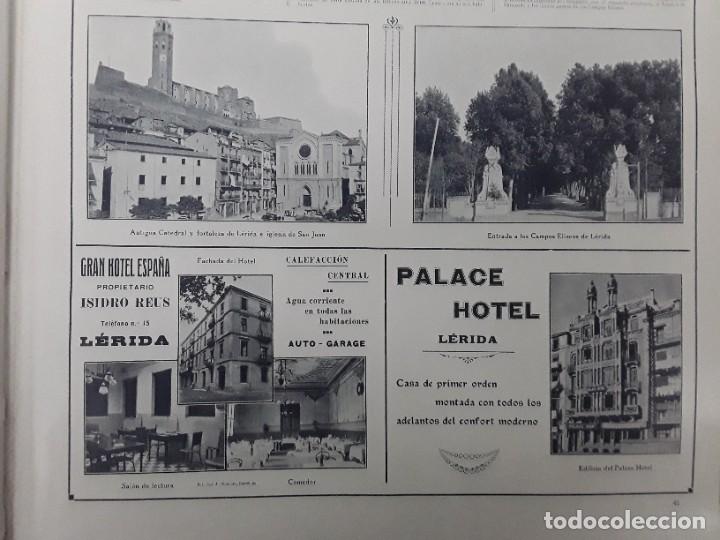 Coleccionismo de carteles: GRAN HOTEL ESPA&Ntilde;A ISIDRO REUS LERIDA / PALACE HOTEL LERIDA HOJA A&Ntilde;O 1917