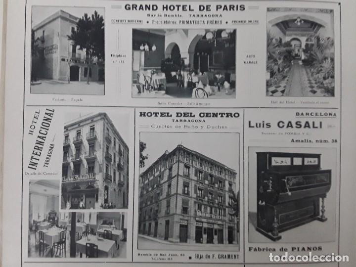 Coleccionismo de carteles: HOTEL PARIS PRIMATESTA FRERES HOTEL INTERNACIONAL HOTEL DEL CENTRO HIJA F.GRAMUNT TARRAGONA 1917
