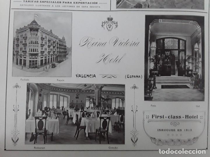 Collezionismo di affissi: HOTEL REINA VICTORIA VALENCIA HOJA 1917