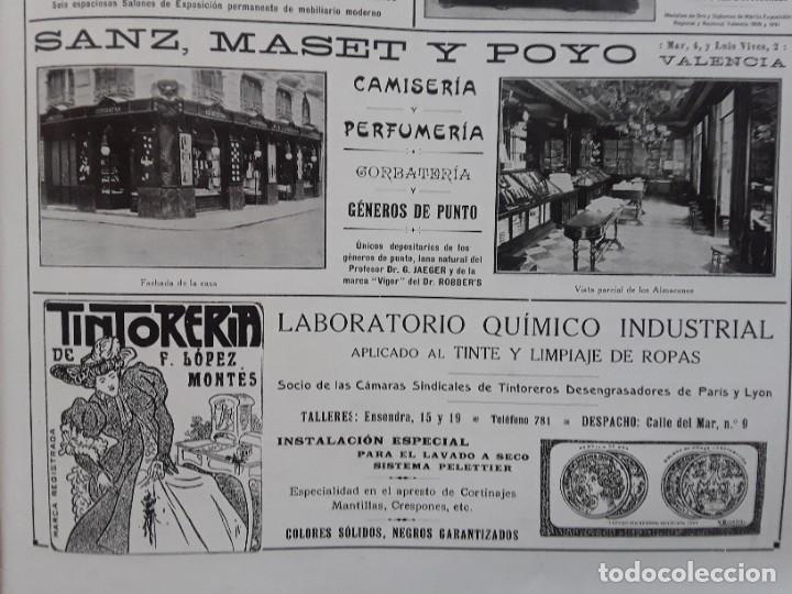 Collezionismo di affissi: TINTORERIA SE F.LOPEZ MONTES VALENCIA / TINTORERIA AL VAPOR DE FERNANDO TORIJA LIMPIAJE A SECO 1917