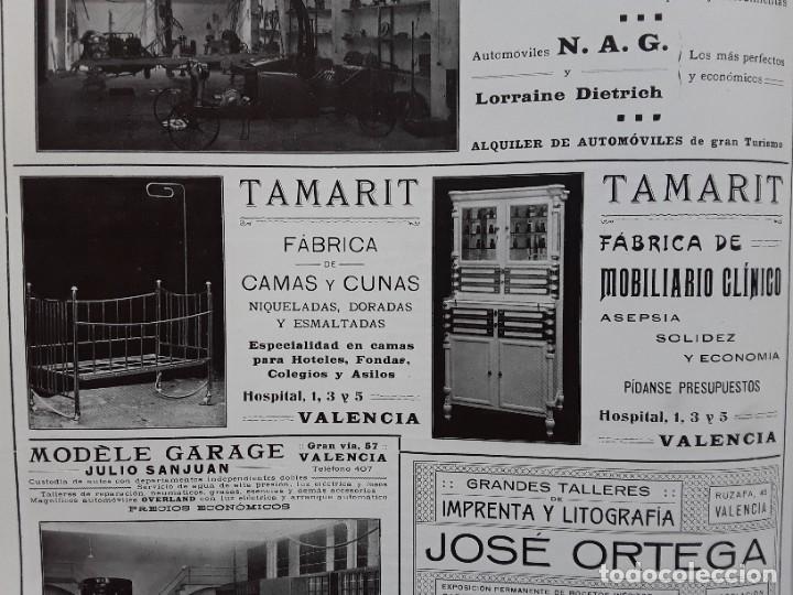 Collezionismo di affissi: FABRICA DE CAMAS Y CUNAS / FABRICA DE MOBILIARIO CLINICO TAMARIT VALENCIA HOJA A&Ntilde;O 1917