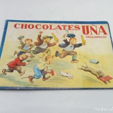 Coleccionismo de carteles: CARTEL DE CARTÓN. CHOCOLATES UÑA. VALLADOLID. 35 X 23 CM. VER