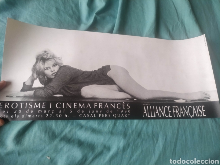 Coleccionismo de carteles: Cartel erotisme i cinema cine frances organiza Alliance francesa 1990 Brigitte Bardot