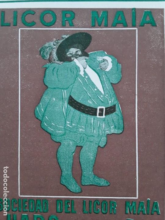 Colecionismo de cartazes: LICOR MAIA SOCIEDAD DE LICOR MAIA HARO ESPA&Ntilde;A HOJA A&Ntilde;O 1907