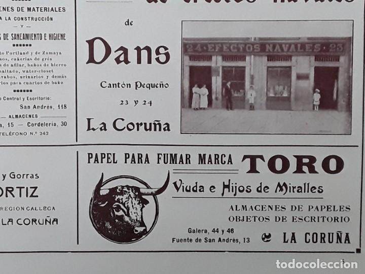 Collezionismo di affissi: PAPEL FUMAR MARCA TORO VIUDA HIJOS MIRALLES FABRICA SOMBREROS GORRAS ORTIZ LA CORU&Ntilde;A A&Ntilde;O 1917