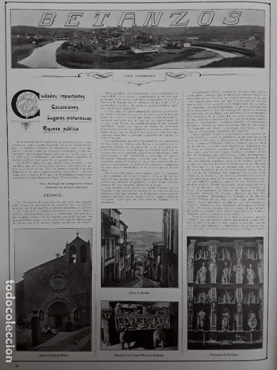 Collezionismo di affissi: BETANZOS SADA NOYA FERROL 4 HOJAS A&Ntilde;O 1917