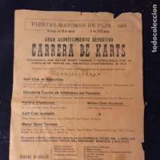Coleccionismo de carteles: PÒSTER O CARTEL CARRERA KARTS 1968 FLIX