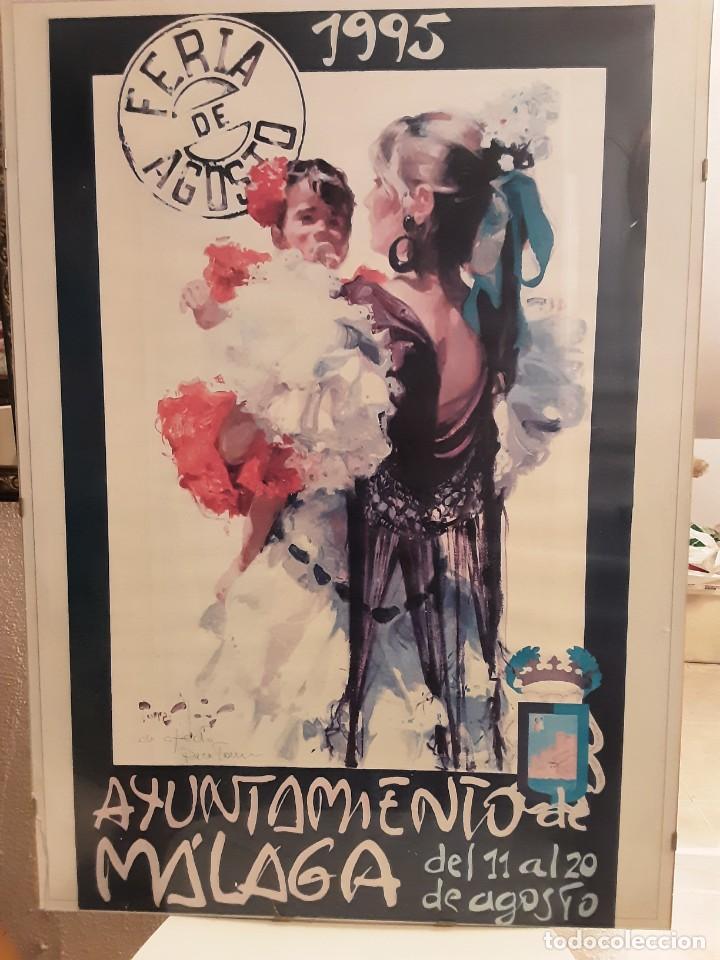 Colecionismo de cartazes: Cartel p&oacute;ster feria M&aacute;laga 1996. Autor Torres Matas