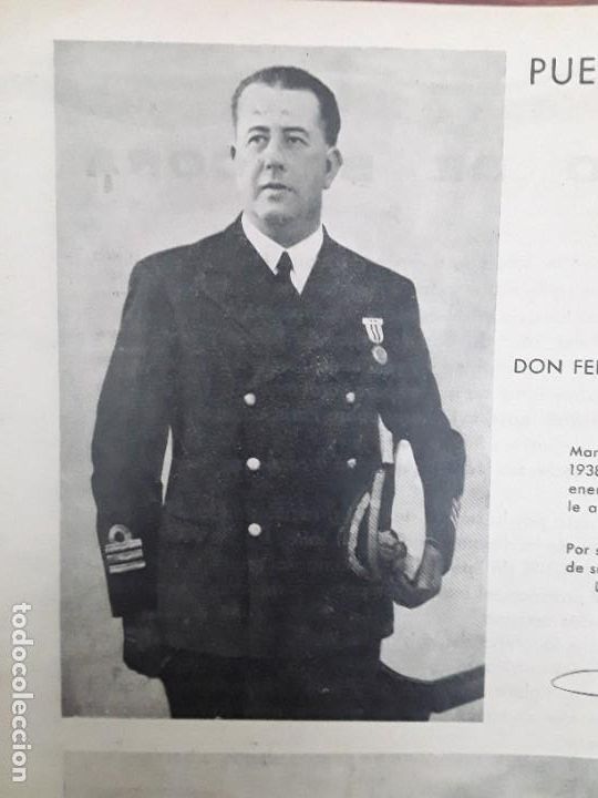 Colecionismo de cartazes: FERNANDO ABARZUZA Y OLIVA CAPITAN NAVIO ARMADA .MINADOR VULCANO CRUZ LAUREADA SAN FERNANDO 1940
