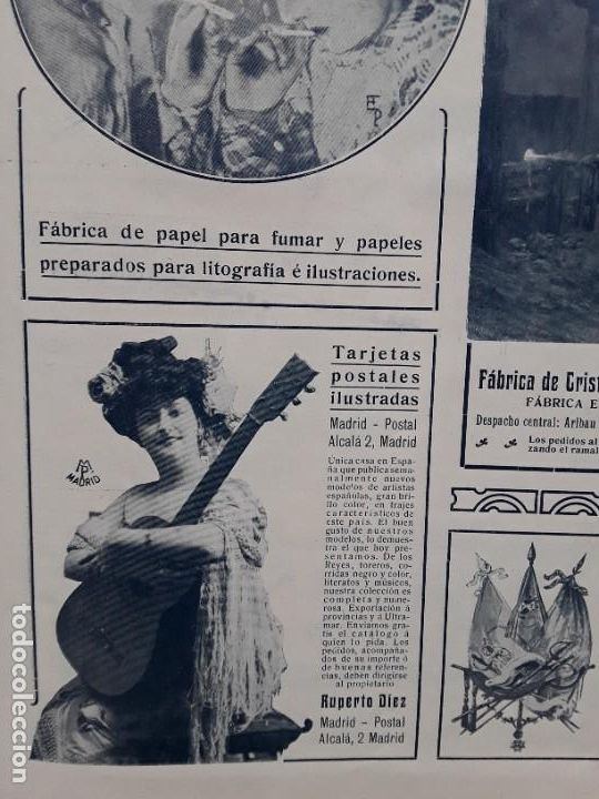 Colecionismo de cartazes: TARJETAS POSTALES ILUSTRADAS CL/ ALCALA 2 MADRID POSTAL RUPERTO DIEZ HOJA A&Ntilde;O 1907