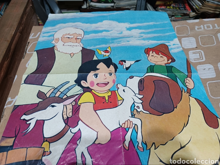 Coleccionismo de carteles: Antiguo poster Heidi Pedro El abuelo y niebla