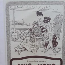 Coleccionismo de carteles: EL MONO LLEVA SIEMPRE ANIS DEL MONO VICENTE BOSCH BADALONA HOJA 1926