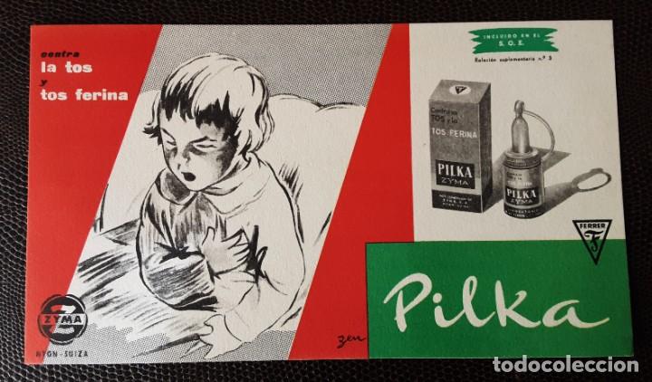 Poster collecting: Contra la tos y tos ferina PILKA de Zyma cartelito publicitario