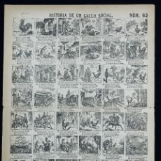 Coleccionismo de carteles: AUCA - HISTORIA DE UN GALLO SOCIAL - NUM 63. 32X43CM.. Lote 324925223